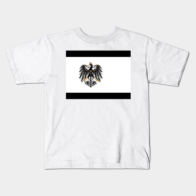 Prussian coat of arms flag Kids T-Shirt by AidanMDesigns